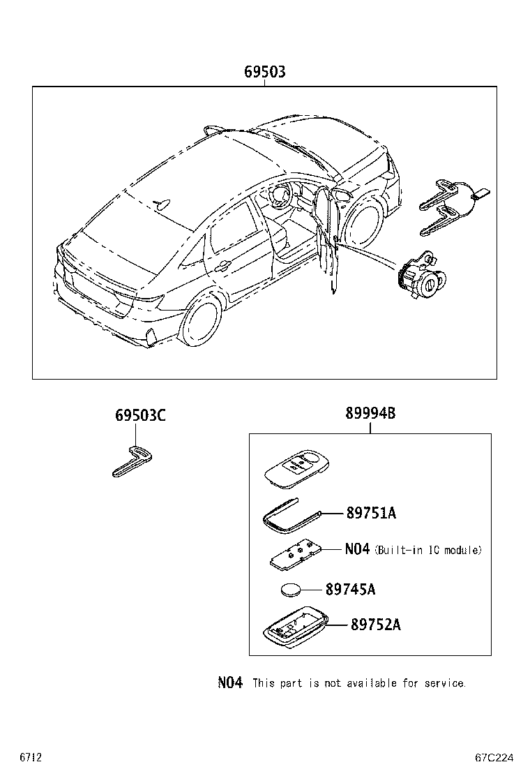 89994-BZ321 TRANSMITTER, ELECTRICAL KEY product image