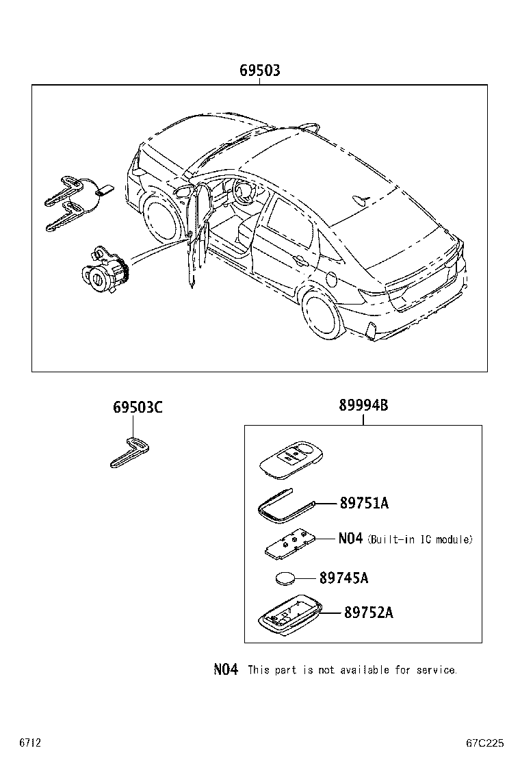 89994-BZ321 TRANSMITTER, ELECTRICAL KEY product image