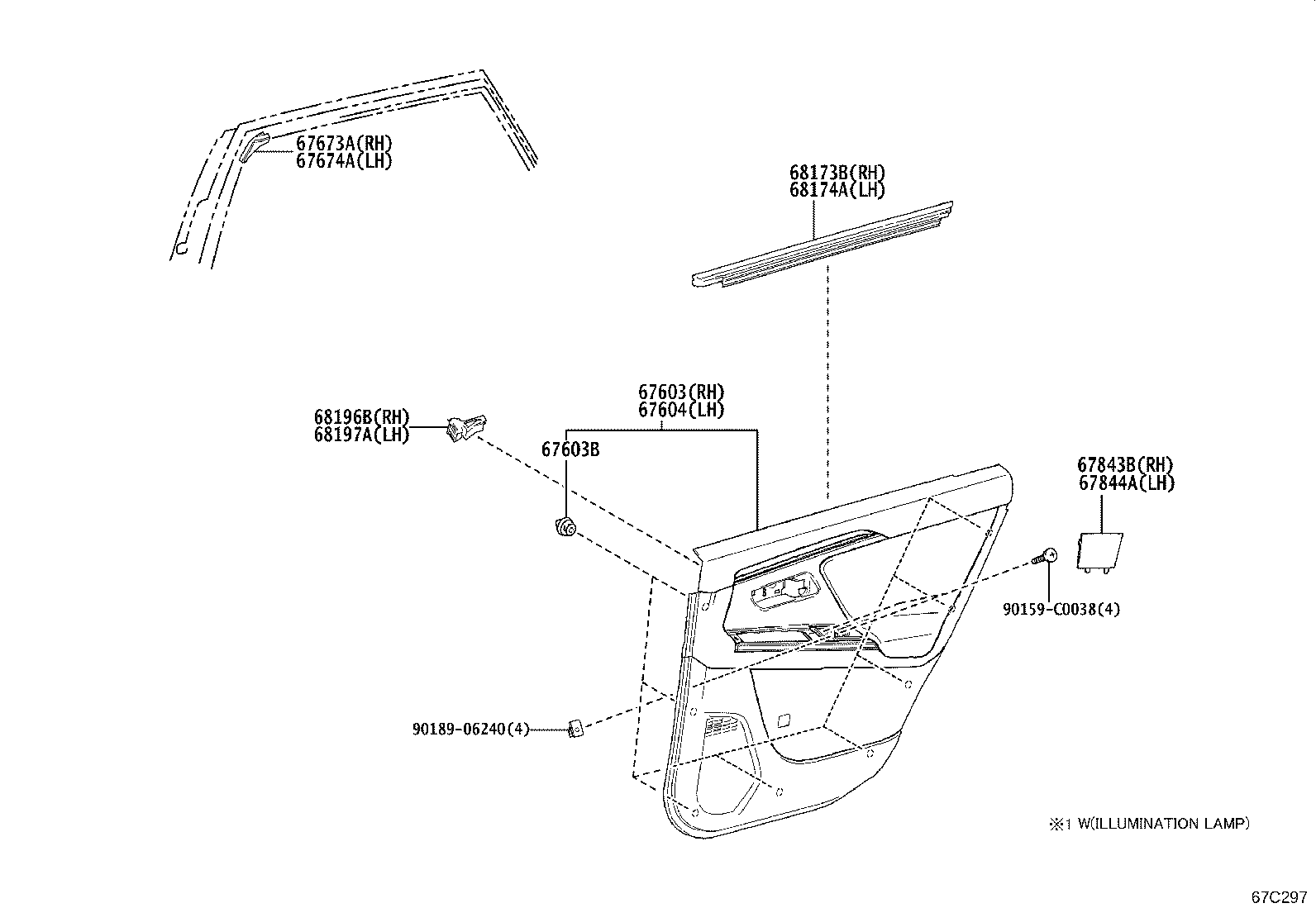 67004-0R200 PANEL SUB-ASSY, REAR DOOR, LH product image