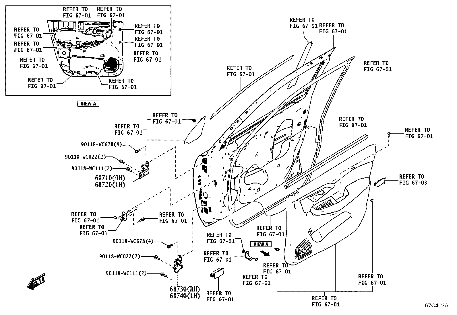 69802-WC017 REGULATOR SUB-ASSY, FRONT DOOR WINDOW, LH product image