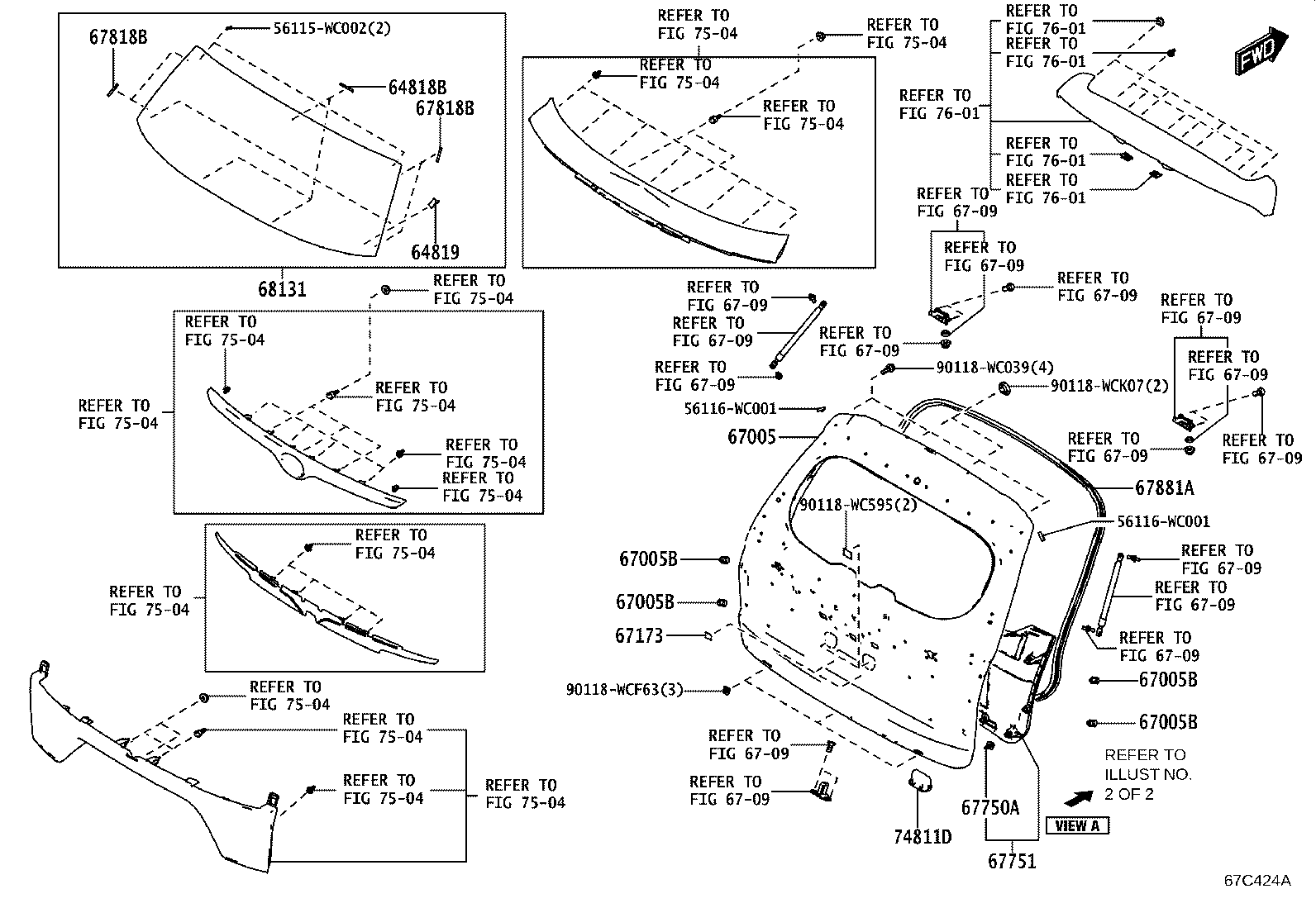90118-WCF58 CUSHION(FOR BACK DOOR PANEL) product image