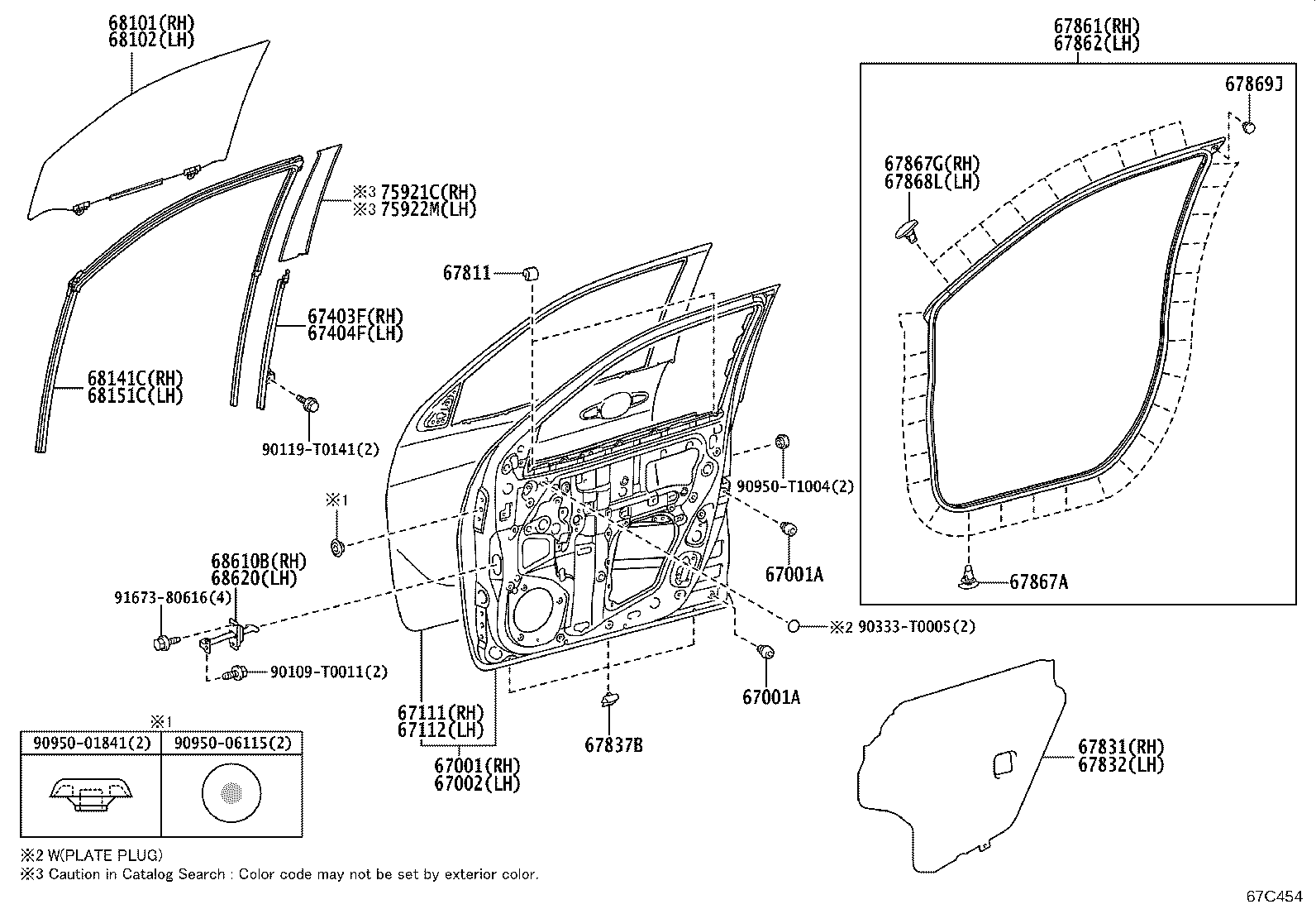 9004A-46317 CLIP, FRONT DOOR WEATHERSTRIP product image