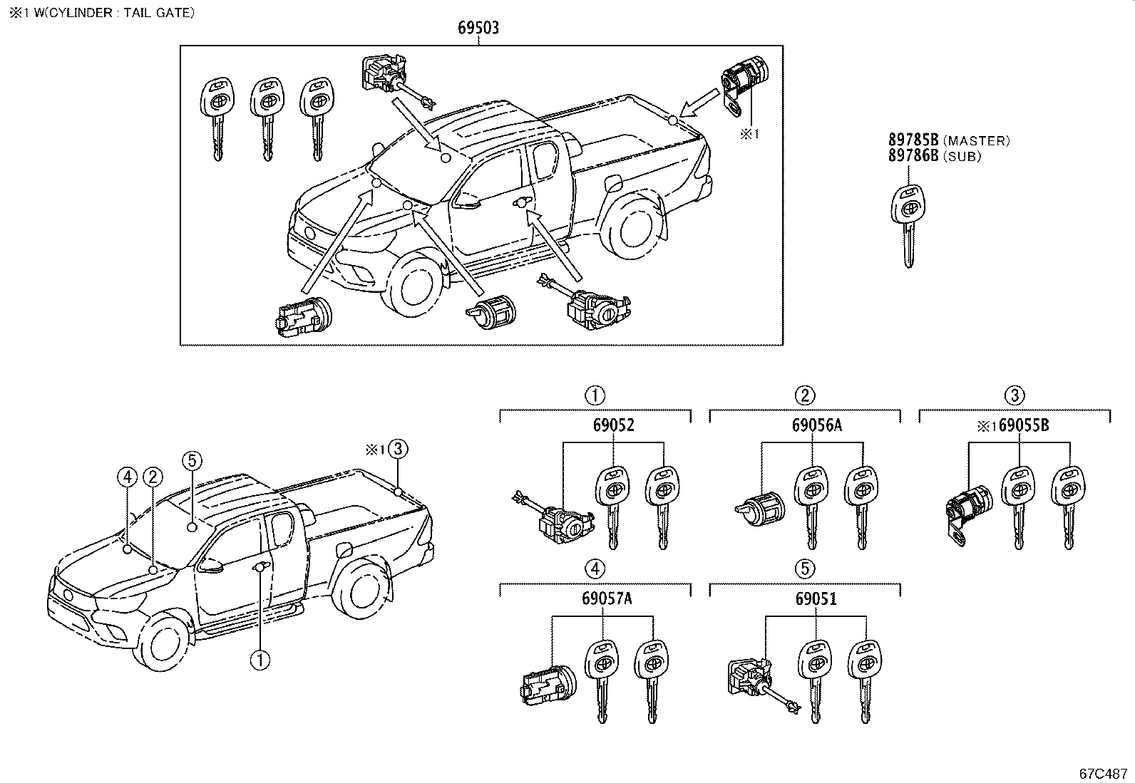 89904-0KK81 TRANSMITTER SUB-ASSY, ELECTRICAL KEY product image