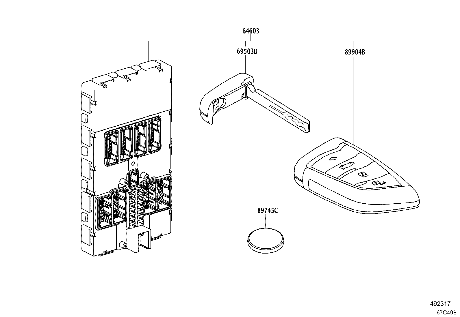 89904-WAA10 TRANSMITTER SUB-ASSY, ELECTRICAL KEY product image