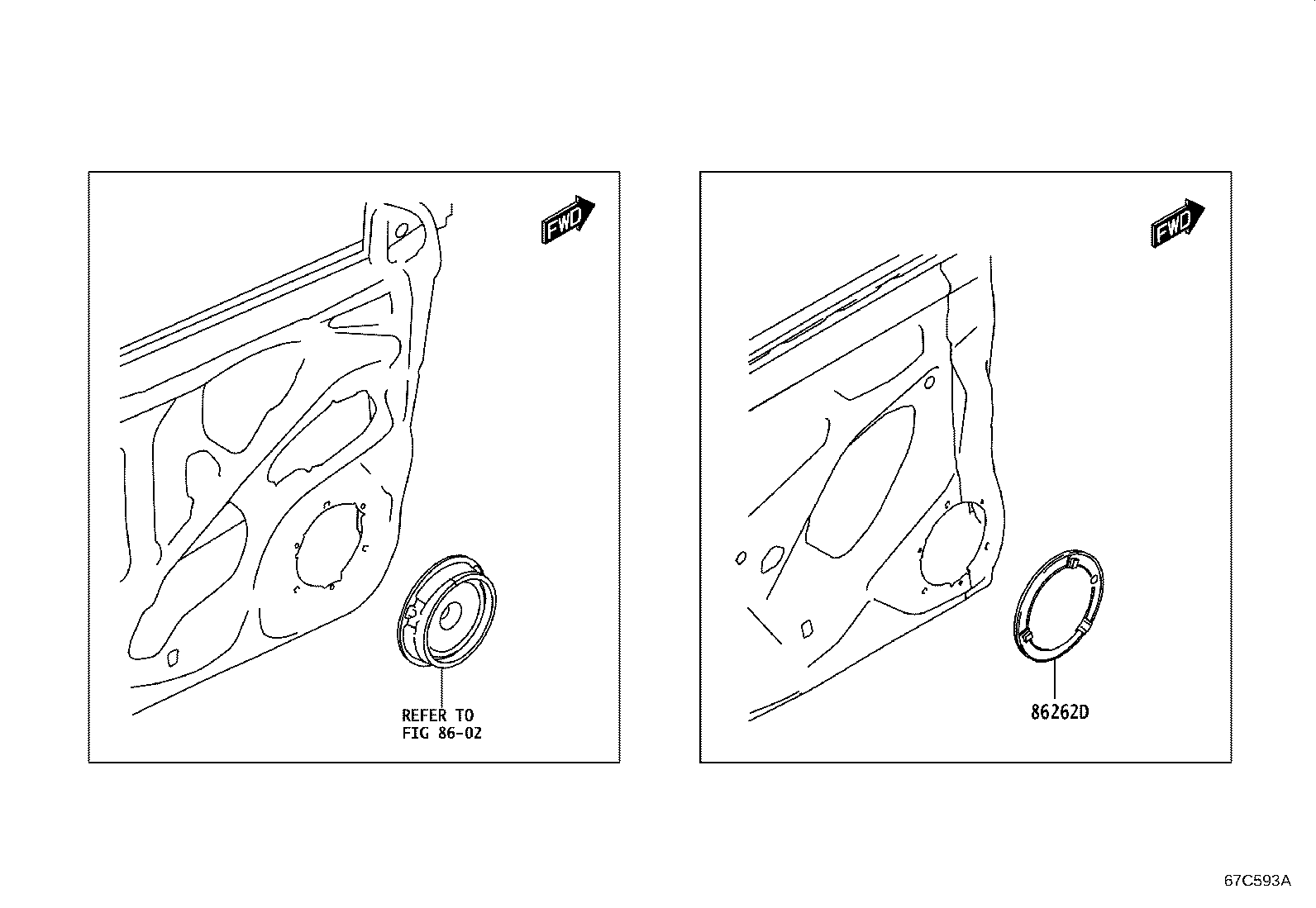 67003-WC009 PANEL SUB-ASSY, REAR DOOR, RH product image