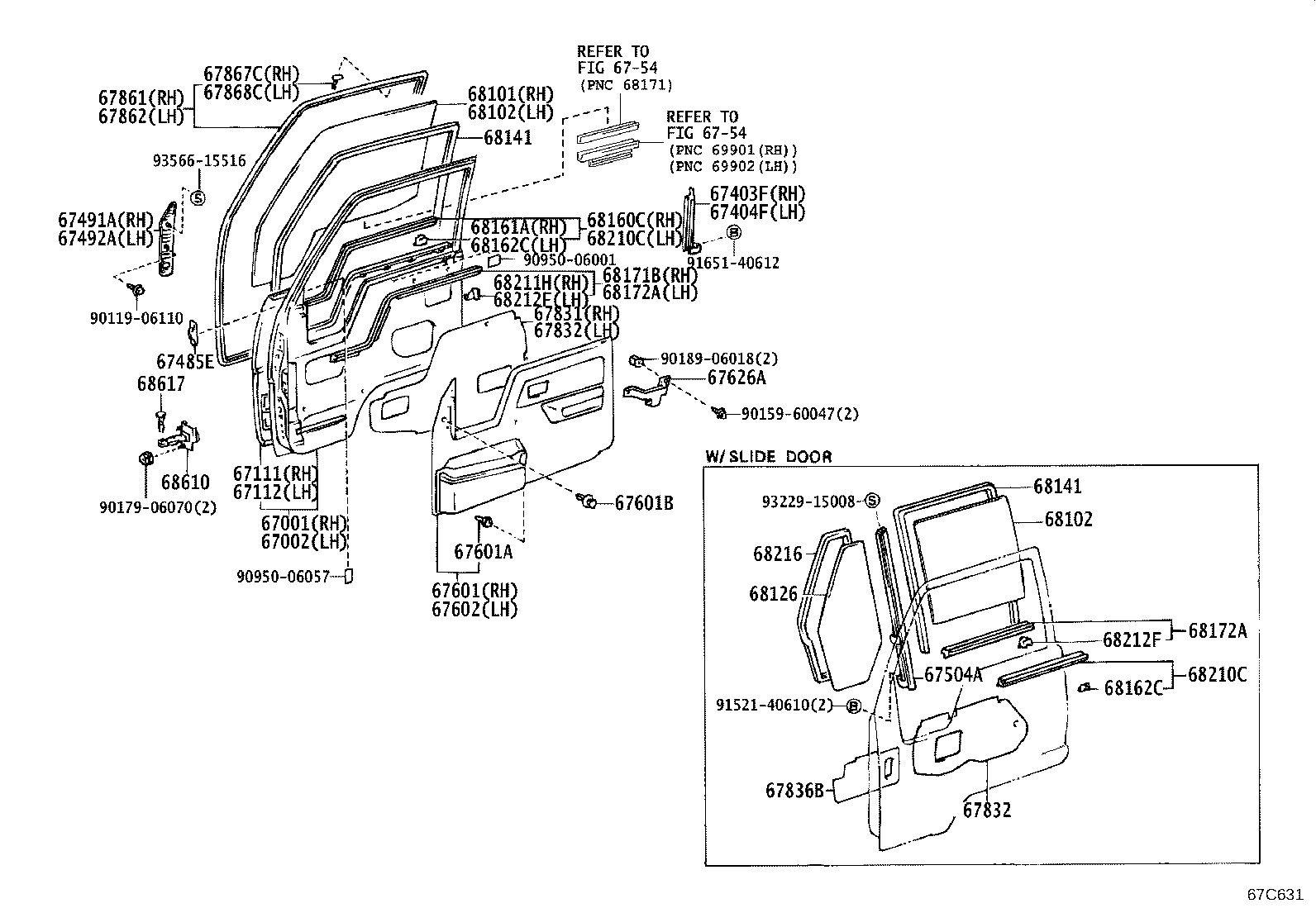 67002-37030 PANEL SUB-ASSY, FRONT DOOR, LH product image