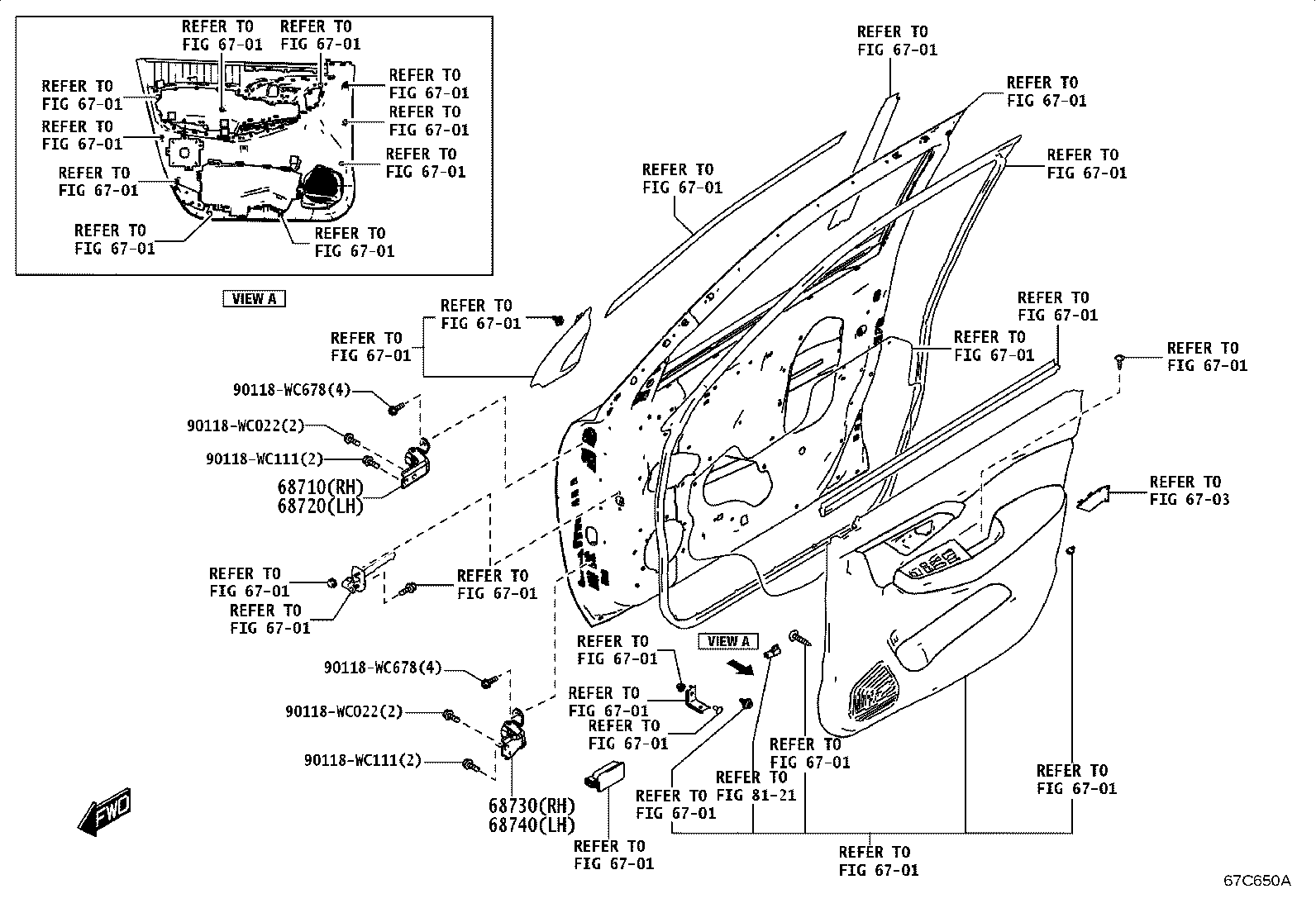 69802-WC017 REGULATOR SUB-ASSY, FRONT DOOR WINDOW, LH product image
