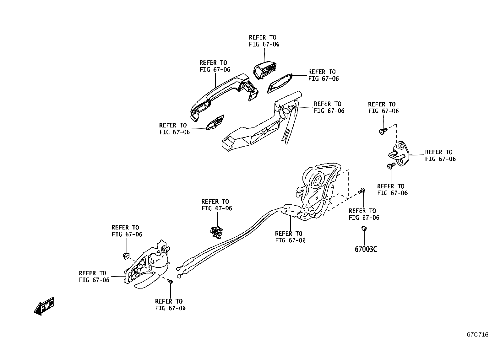 67004-WC010 PANEL SUB-ASSY, REAR DOOR, LH product image