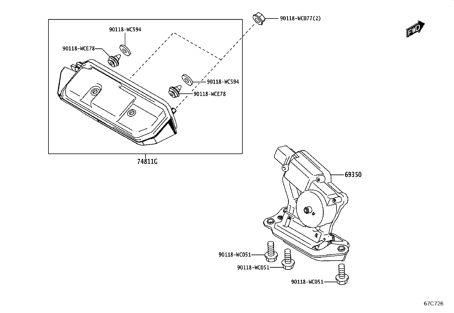 74811-WC021 HANDLE, DOOR PULL product image