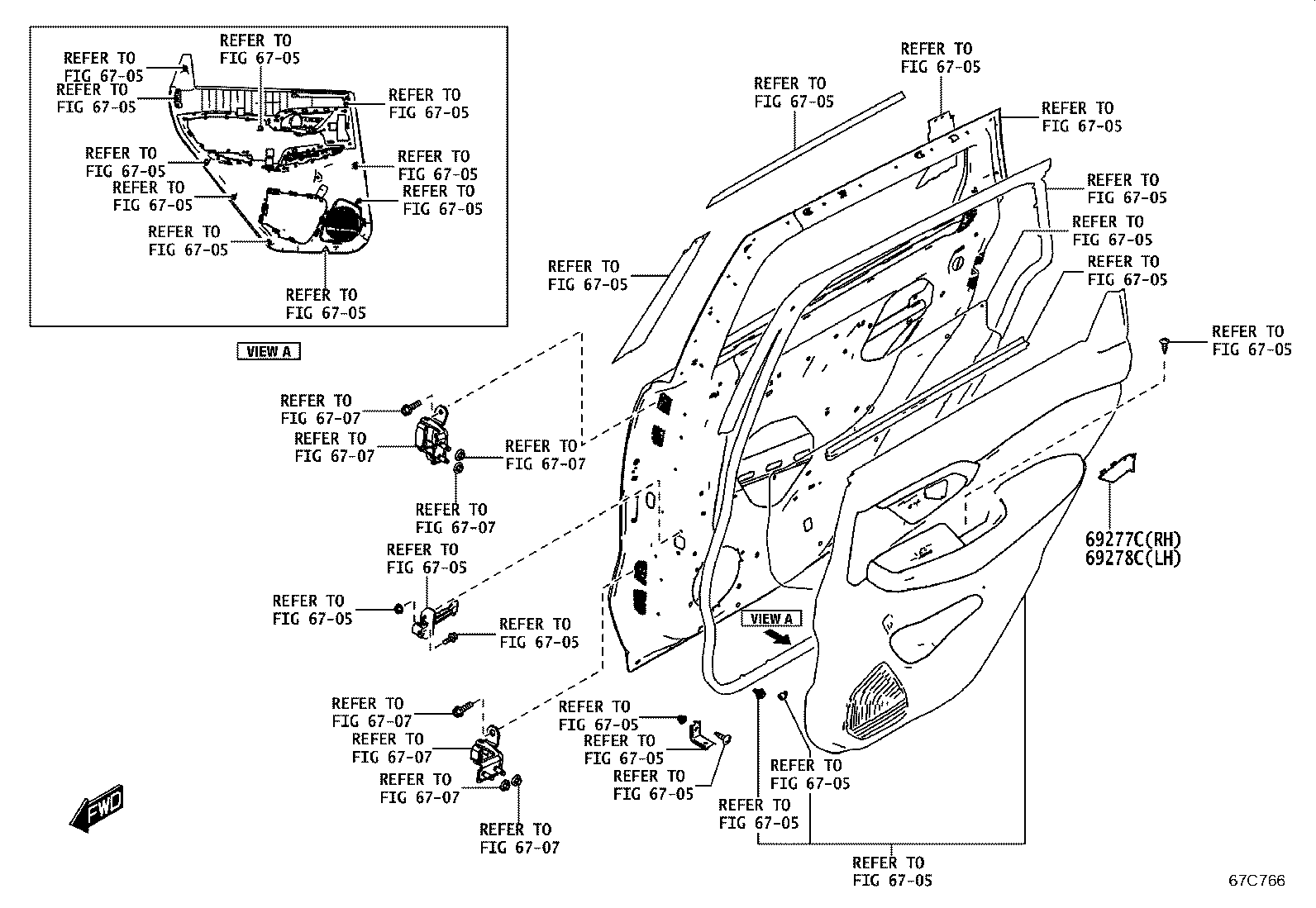 69060-WC030 LOCK ASSY, REAR DOOR W/MOTOR, LH product image