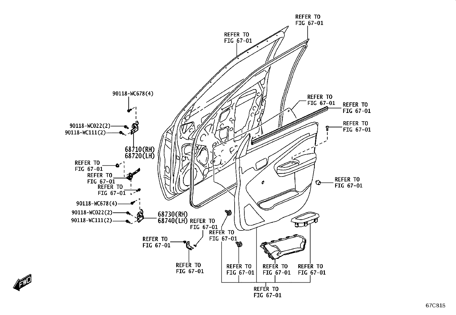 69801-WC014 REGULATOR SUB-ASSY, FRONT DOOR WINDOW, RH product image