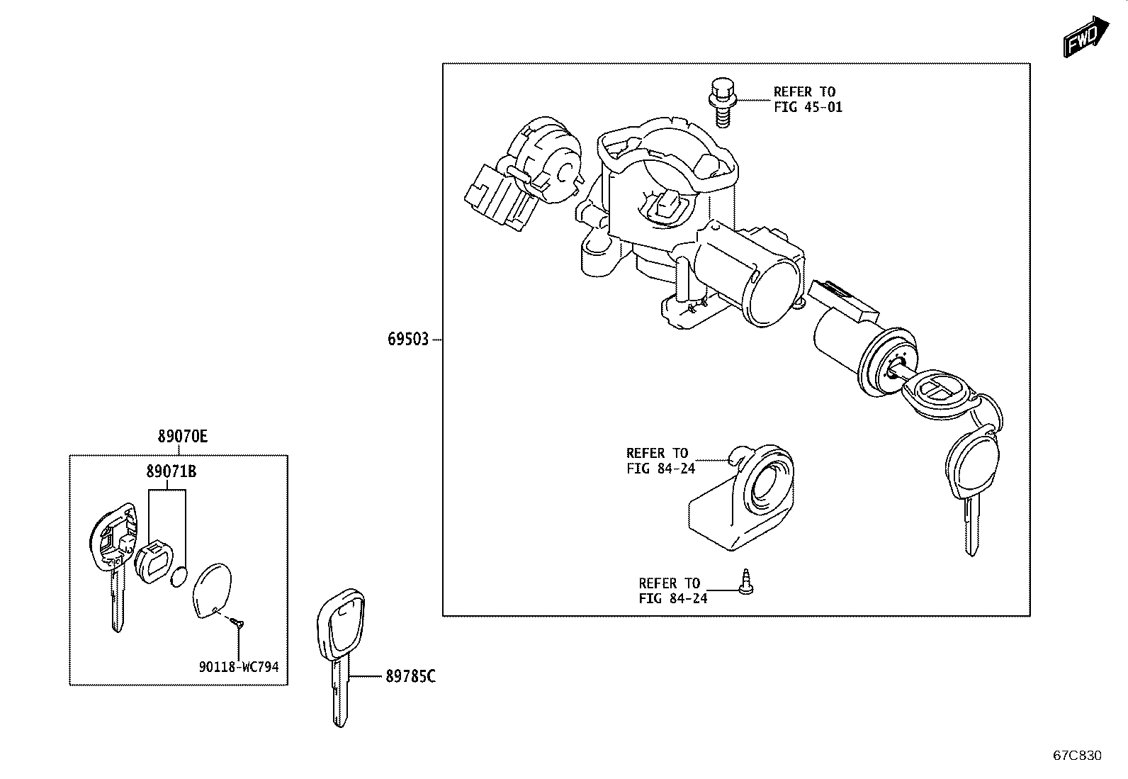 69515-WC014 TRANSMITTER, TRANSPONDER KEY MASTER product image