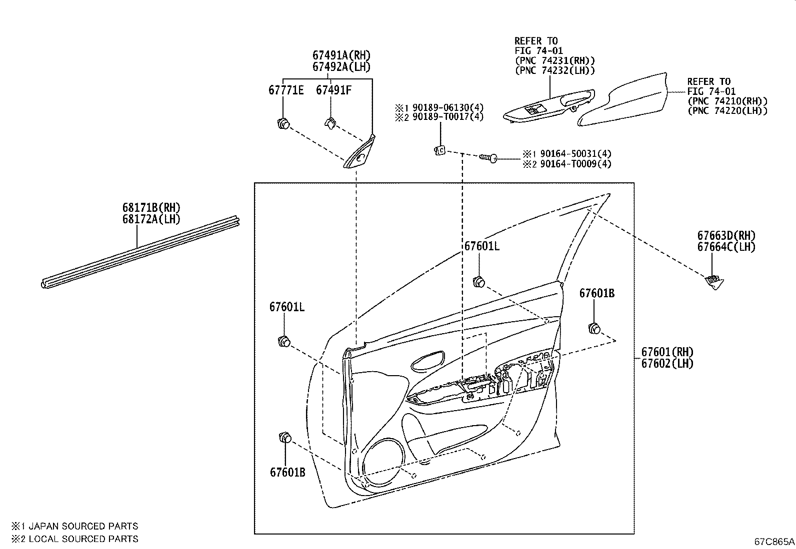 Thumbnail 2 for 67610-0DT51-C0