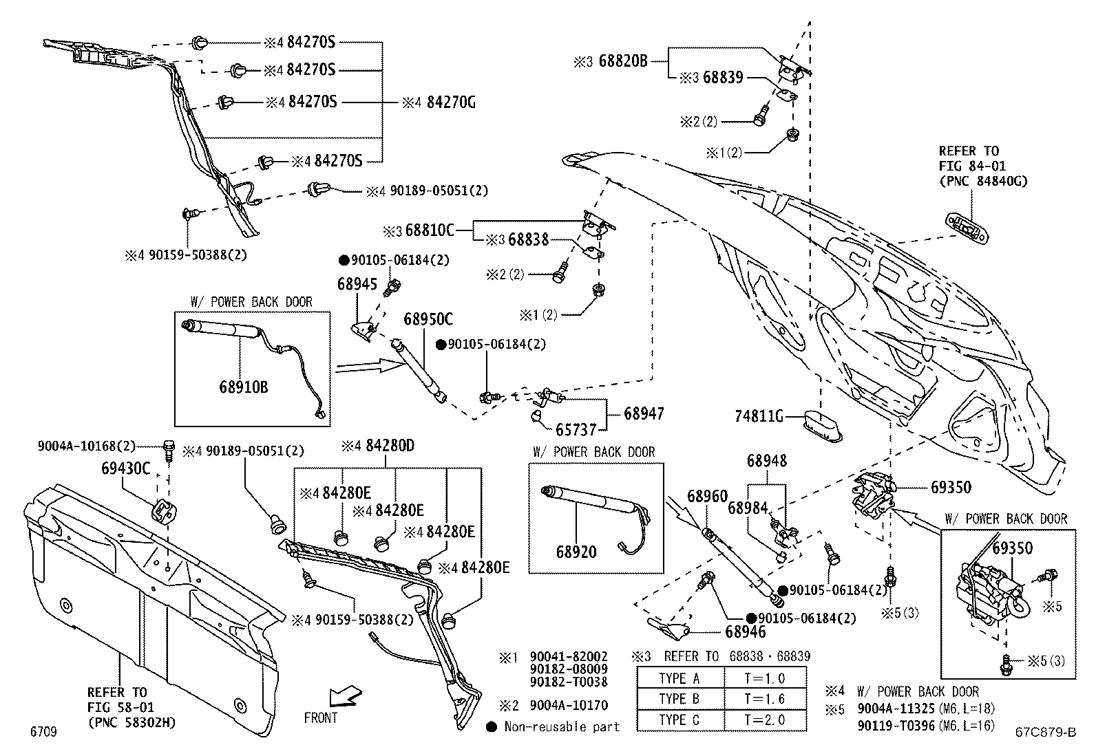 68810-BZ080 HINGE ASSY, BACK DOOR, RH product image