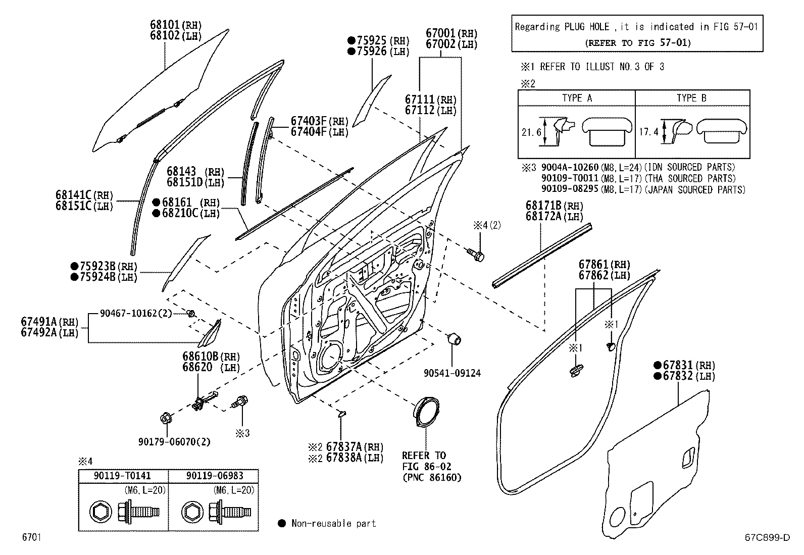 67404-BZ210 FRAME SUB-ASSY, FRONT DOOR, REAR LOWER LH product image