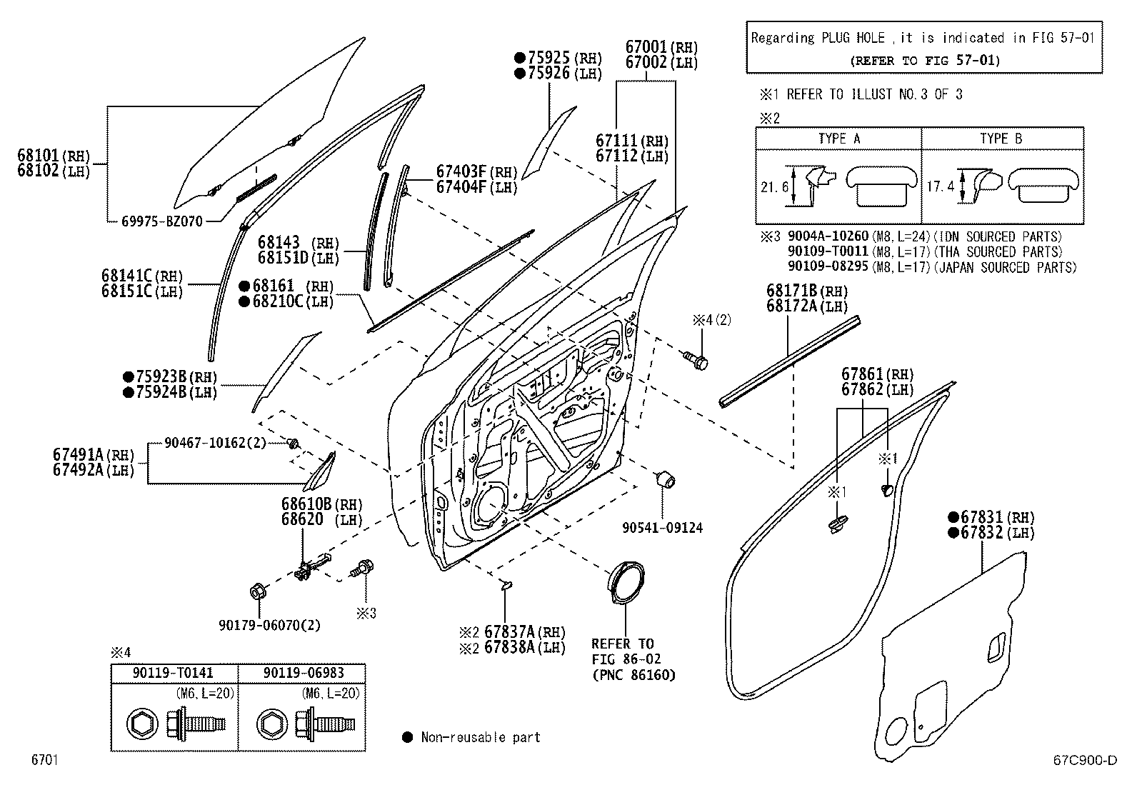 67404-BZ210 FRAME SUB-ASSY, FRONT DOOR, REAR LOWER LH product image