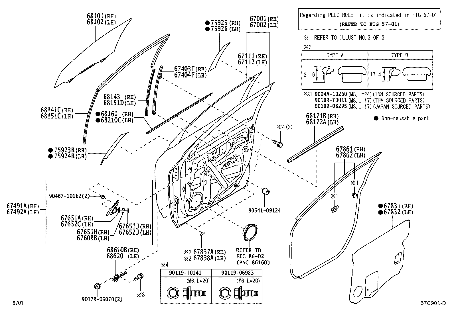 67404-BZ210 FRAME SUB-ASSY, FRONT DOOR, REAR LOWER LH product image