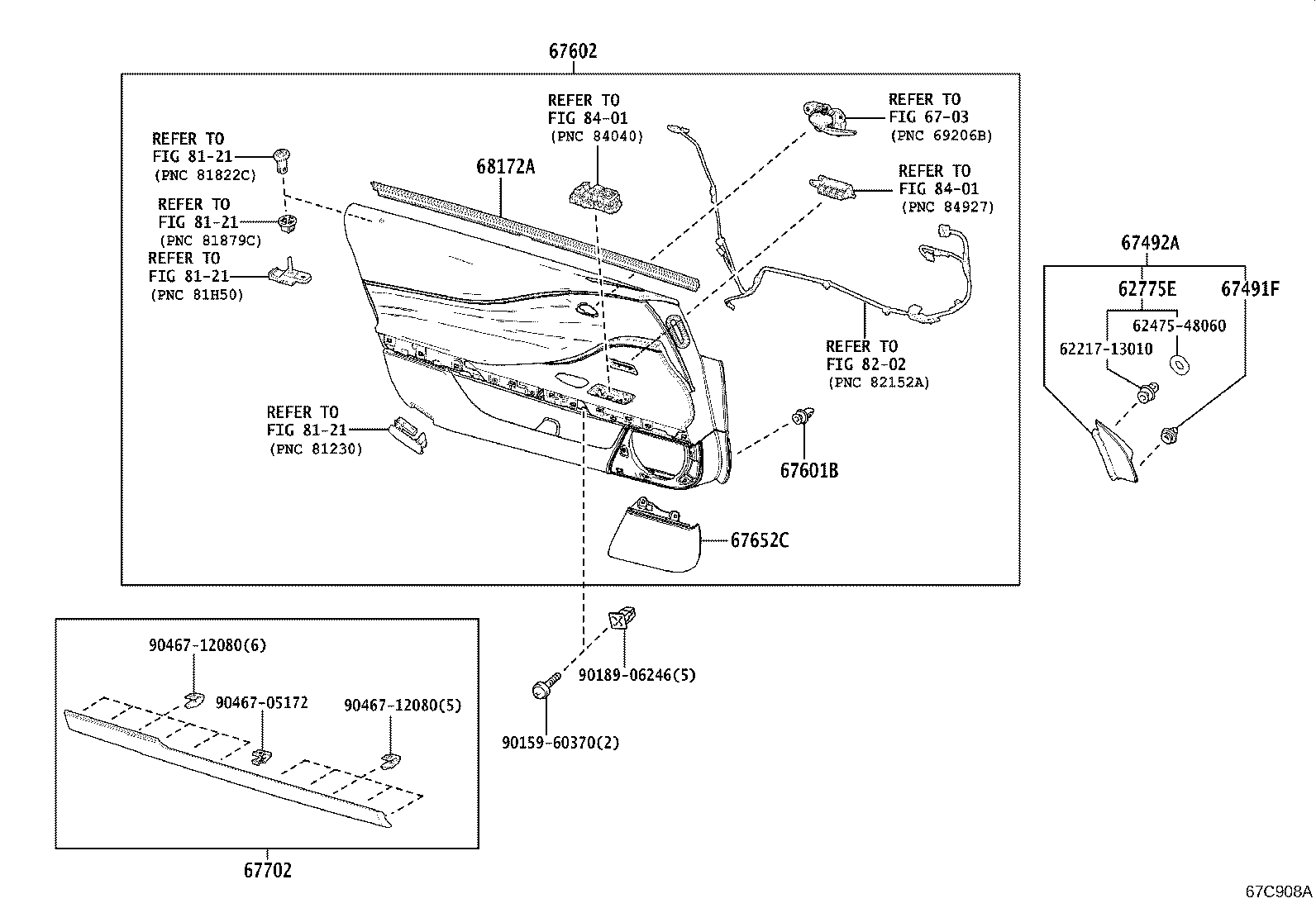 67012-11010 PANEL SUB-ASSY, FRONT DOOR, OUTSIDE LH product image