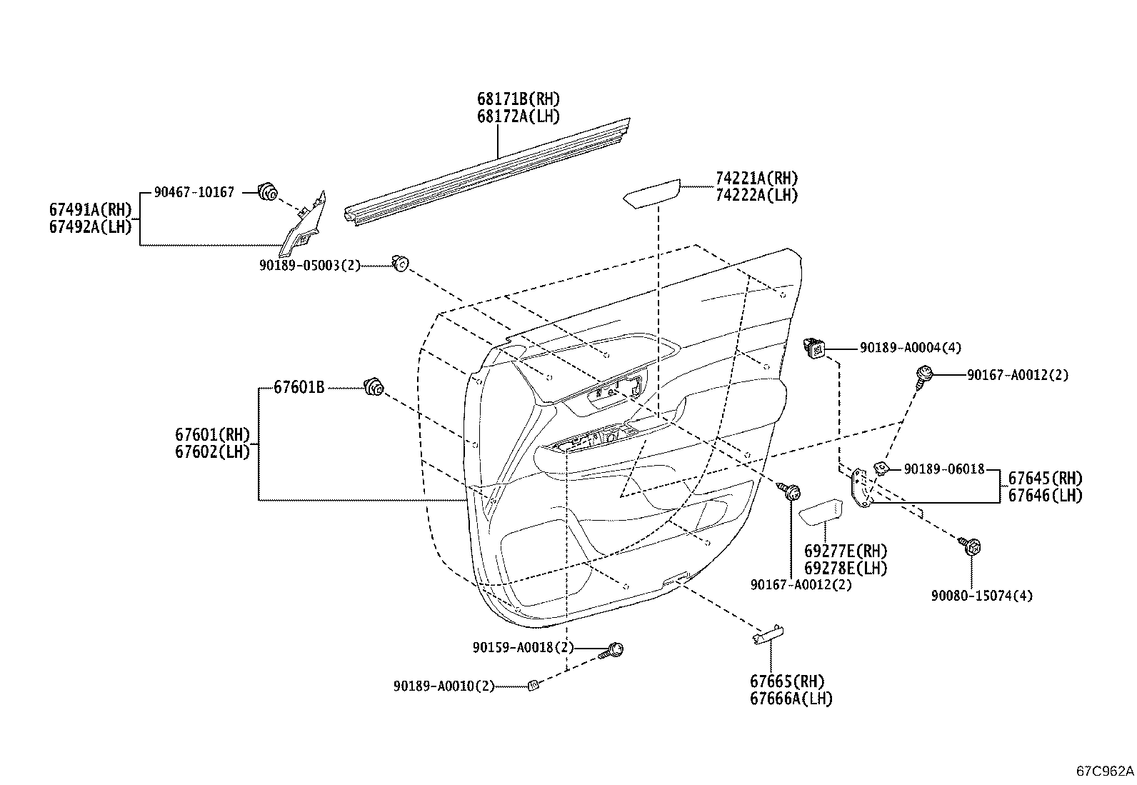 Thumbnail 2 for 67610-0EB20-C5