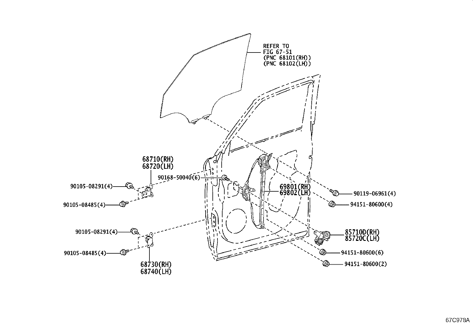 68710-V2010 HINGE ASSY, FRONT DOOR, UPPER RH product image