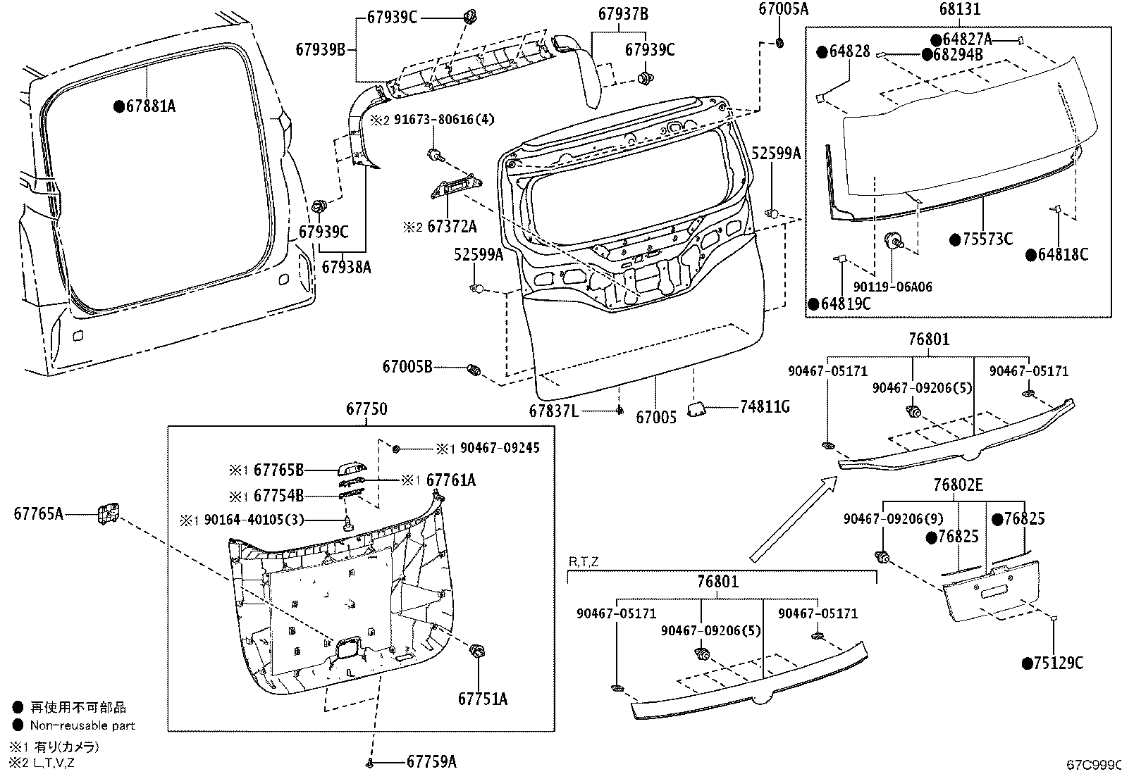 67005-V2010 PANEL SUB-ASSY, BACK DOOR product image