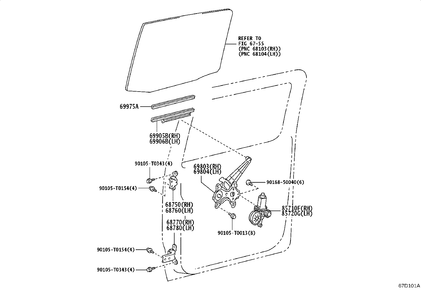 85710-0K210 MOTOR ASSY, POWER WINDOW REGULATOR, LH product image