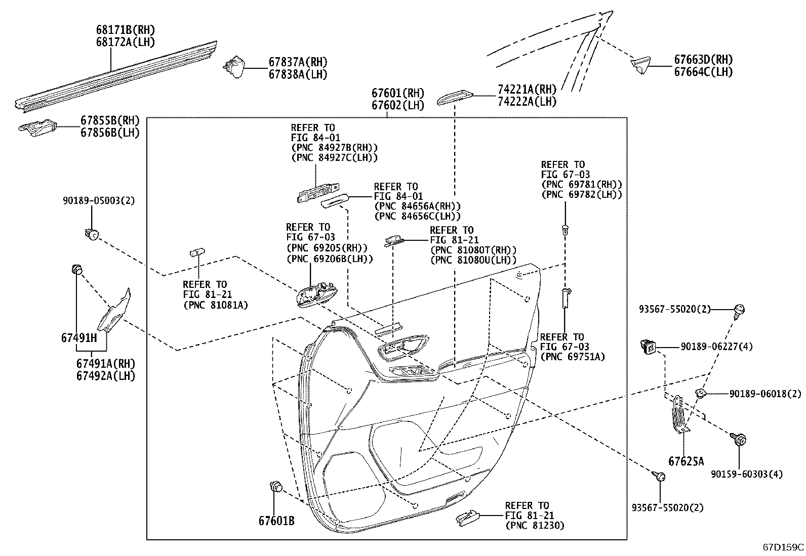 67112-40100 PANEL, FRONT DOOR, OUTER LH product image