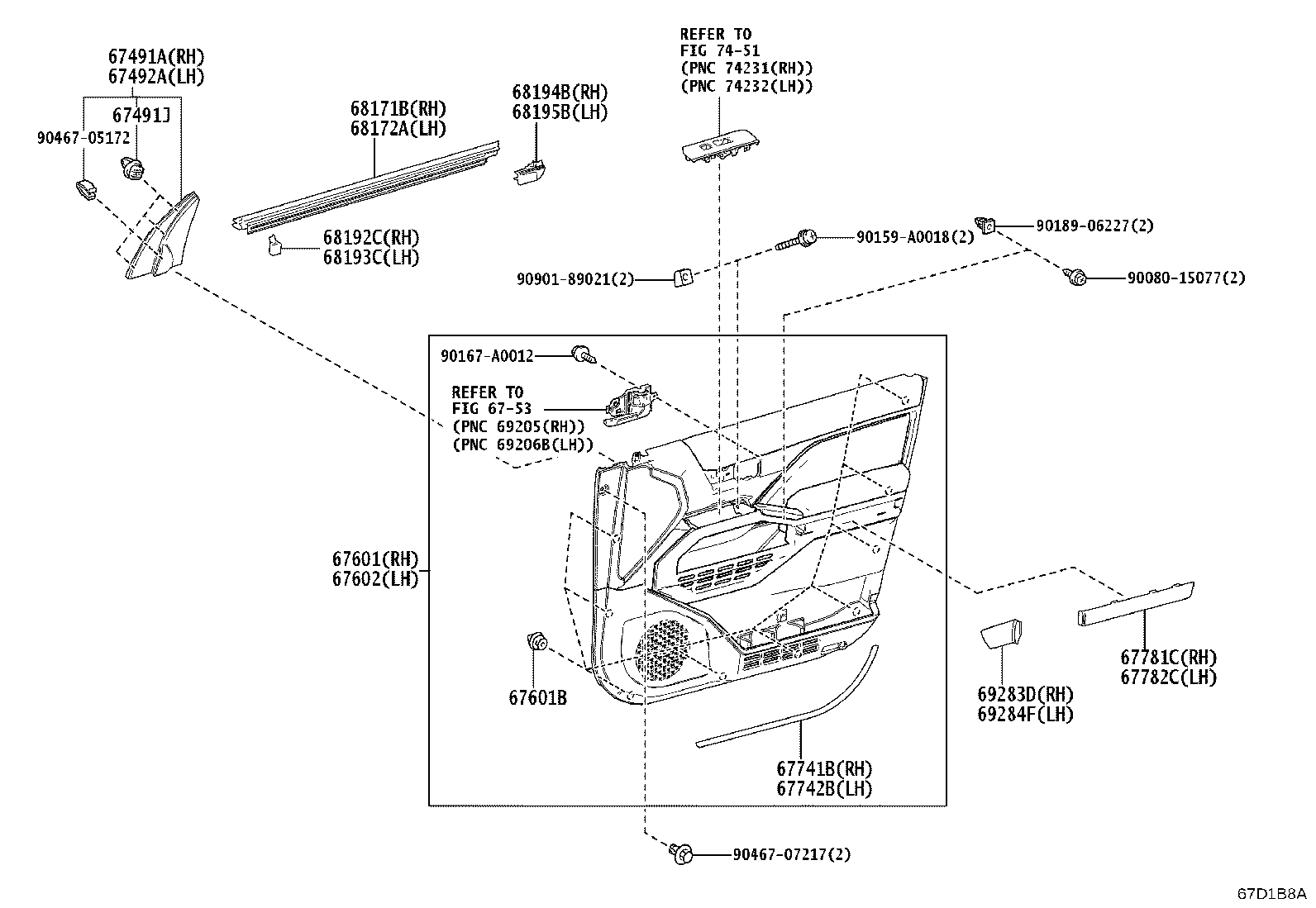 Thumbnail 2 for 67610-AK070-20