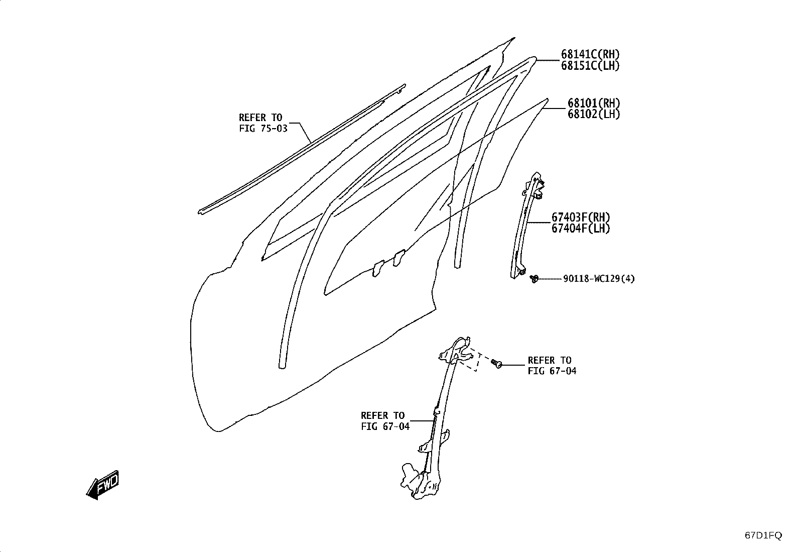 67002-WC021 PANEL SUB-ASSY, FRONT DOOR, LH product image