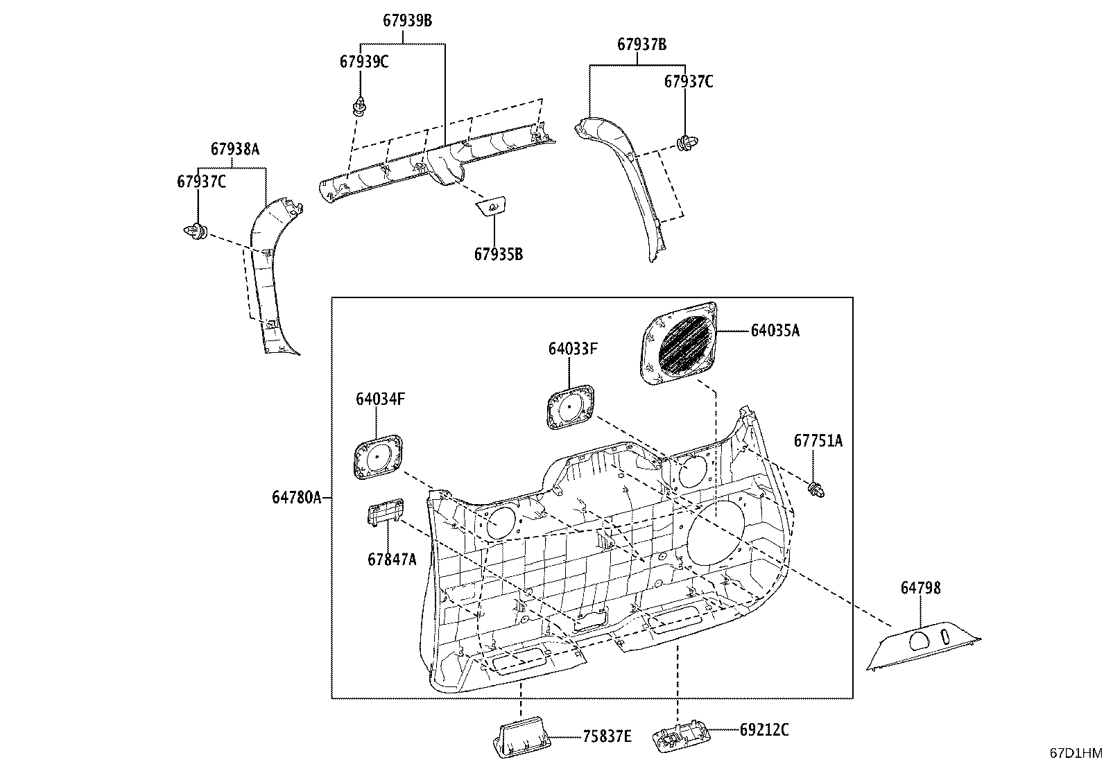 67005-60N20 PANEL SUB-ASSY, BACK DOOR product image
