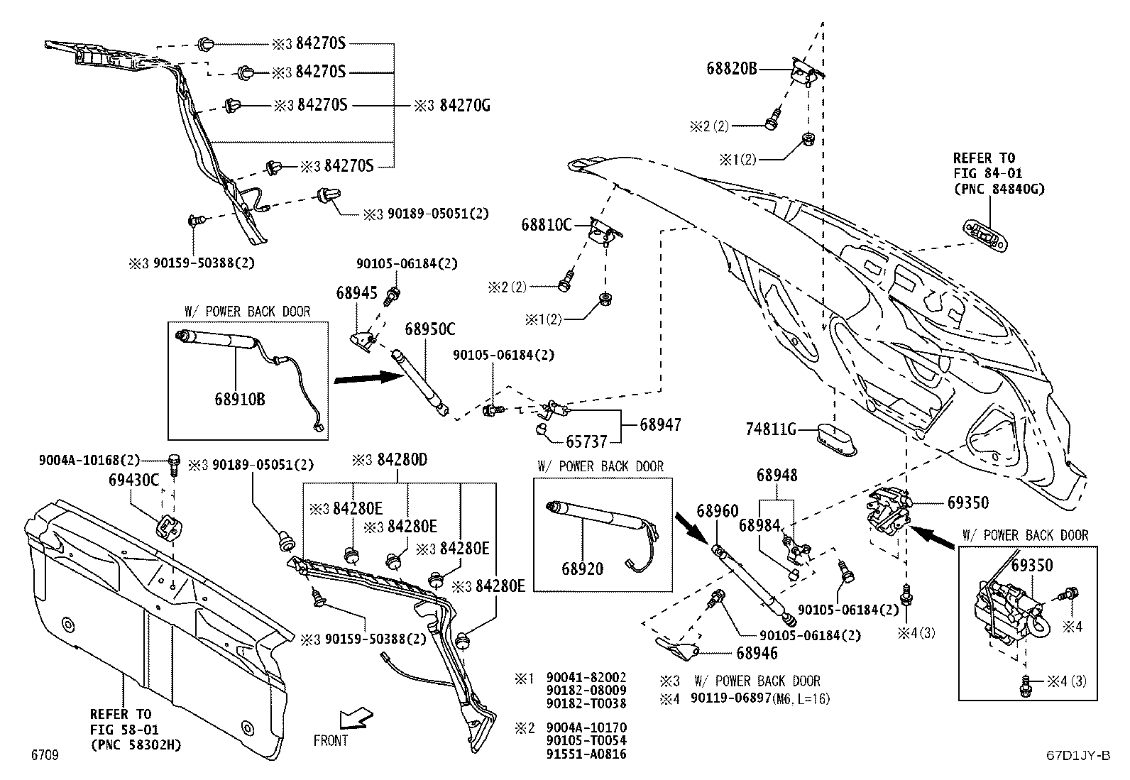 68950-BZ460 STAY ASSY, BACK DOOR, RH product image