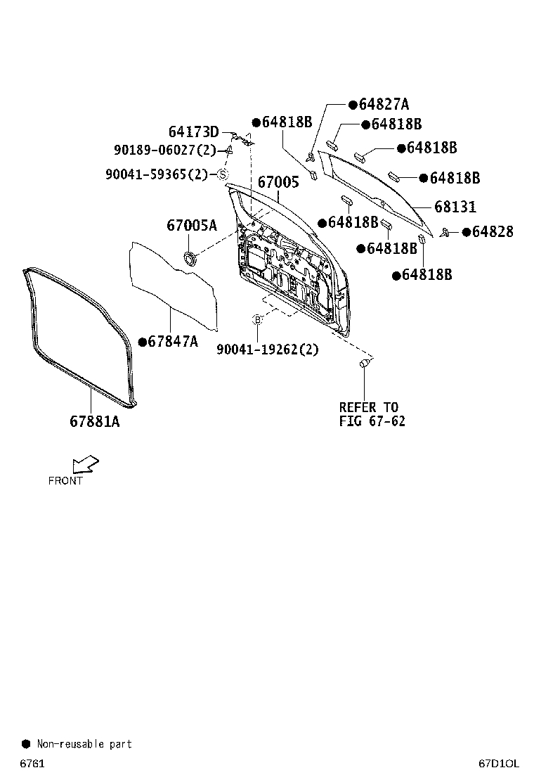 67005-BZ220 PANEL SUB-ASSY, BACK DOOR product image