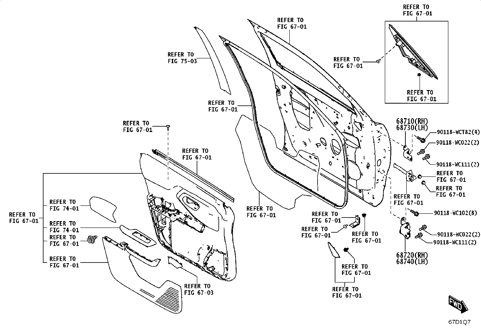 69801-WC019 REGULATOR SUB-ASSY, FRONT DOOR WINDOW, RH product image