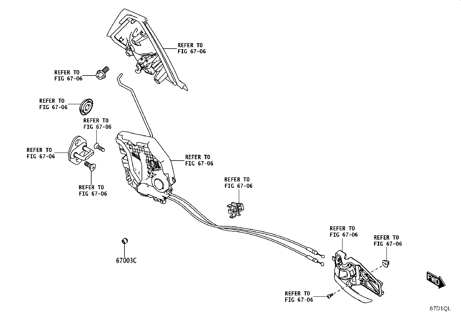 67004-WC014 PANEL SUB-ASSY, REAR DOOR, LH product image