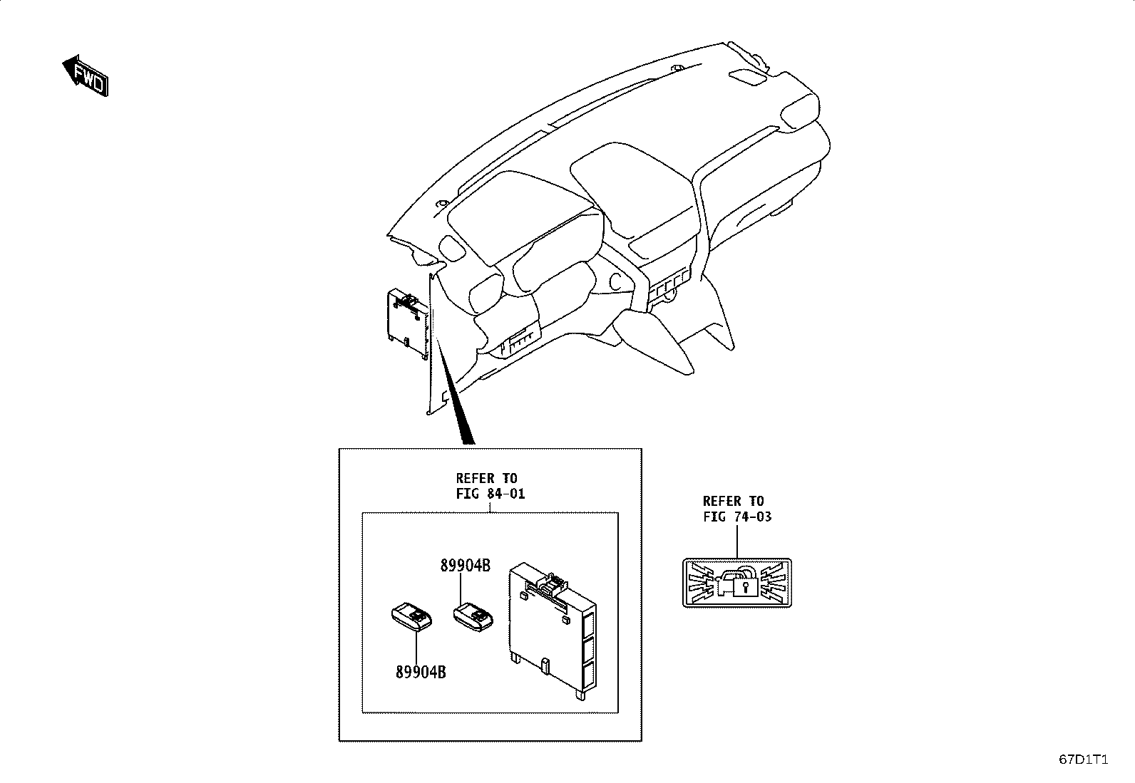 69052-WC004 CYLINDER & KEY SET, DOOR LOCK, LH product image