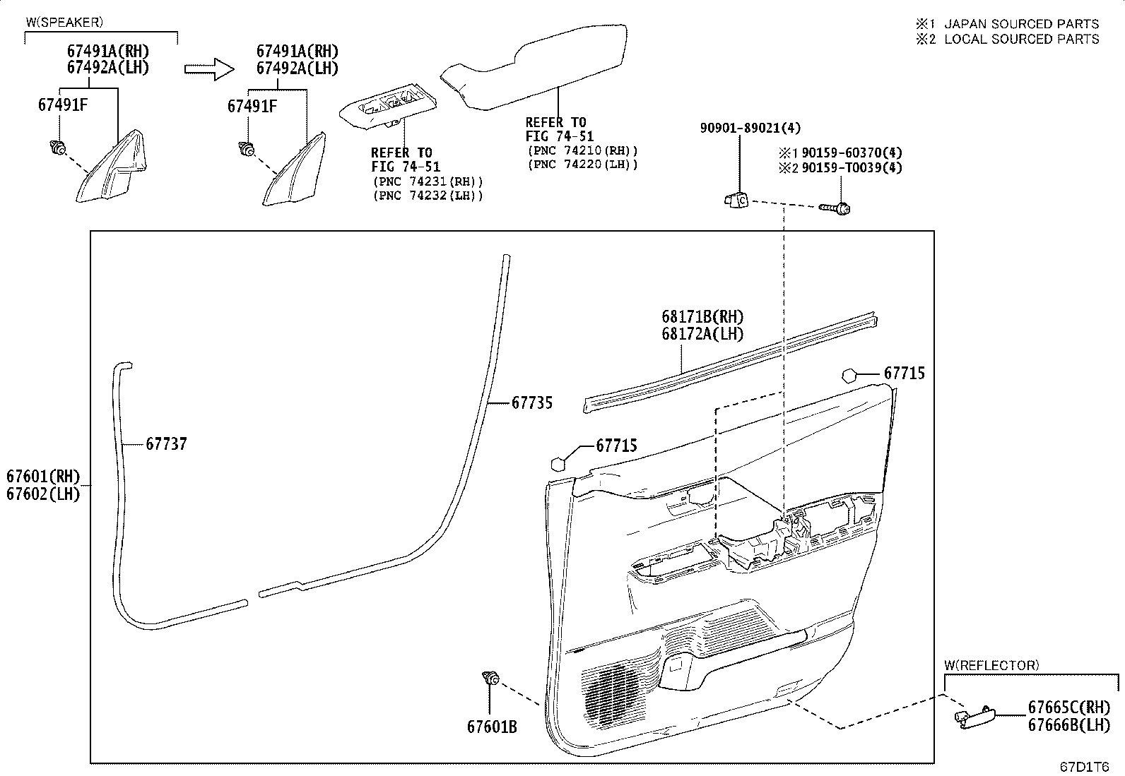 67832-0K250 COVER, FRONT DOOR SERVICE HOLE, LH product image
