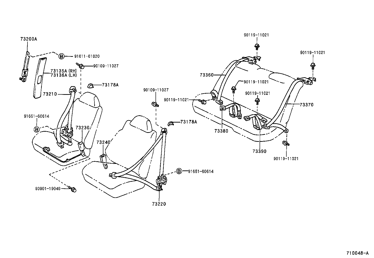 73178-34010-K0 CAP, SEAT BELT ANCHOR COVER product image