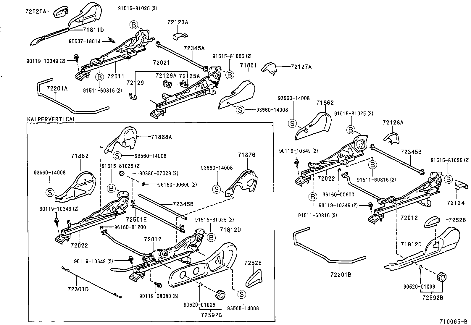 71073-2G641-C2 COVER, FRONT SEAT BACK, RH(FOR SEPARATE TYPE) product image