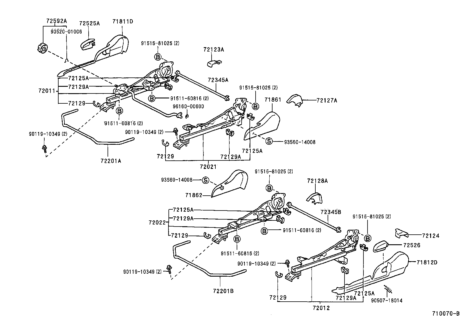 71073-2G500-B0 COVER, FRONT SEAT BACK, LH(FOR SEPARATE TYPE) product image