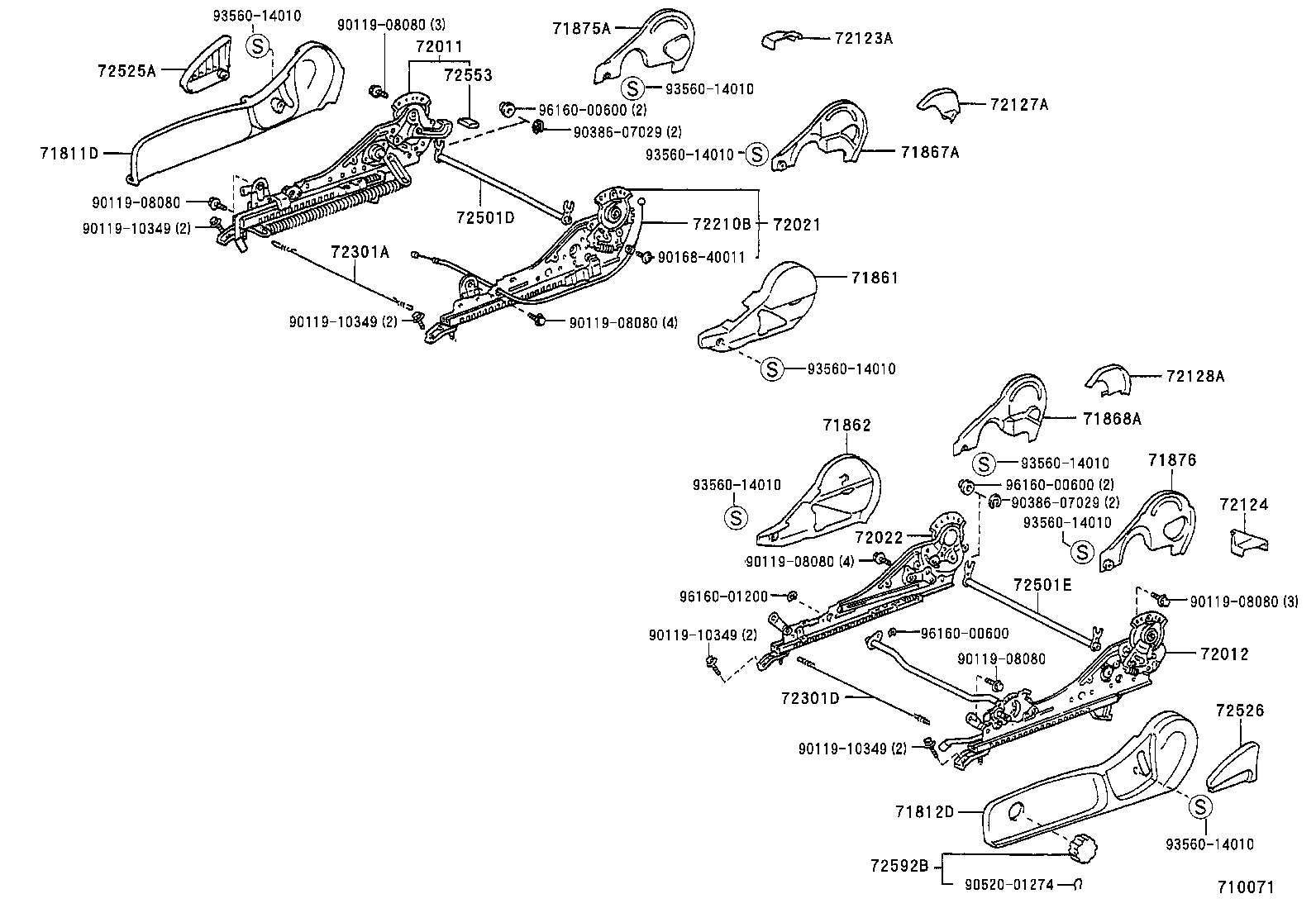 71040-20140-C0 BACK ASSY, FRONT SEAT, RH(FOR SEPARATE TYPE) product image