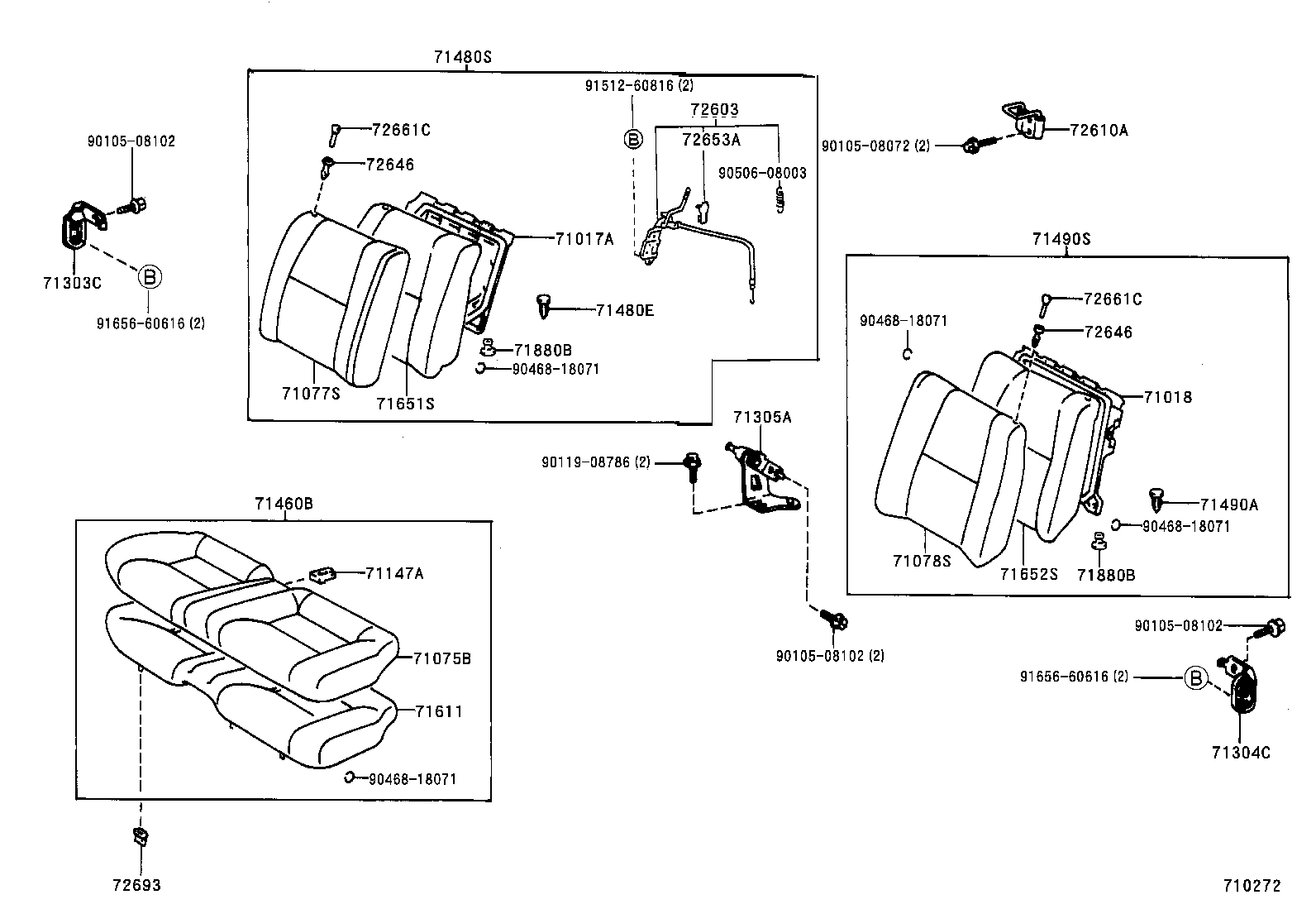 71065-2B021-C2 COVER, REAR SEAT CUSHION (FOR BENCH TYPE) product image