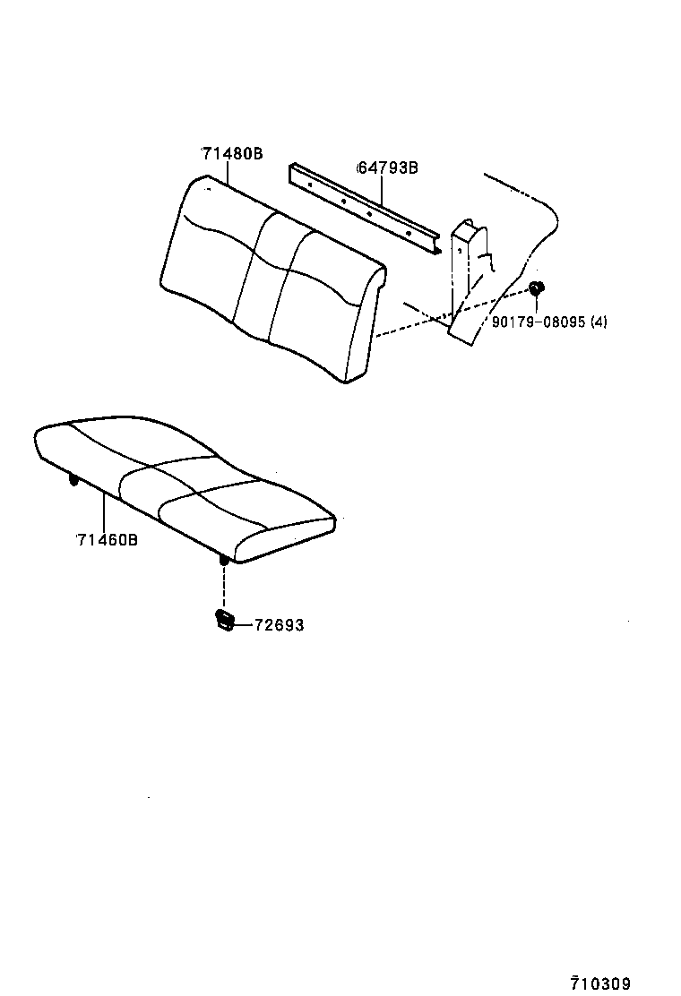 71017-16250 FRAME SUB-ASSY, REAR SEAT BACK product image