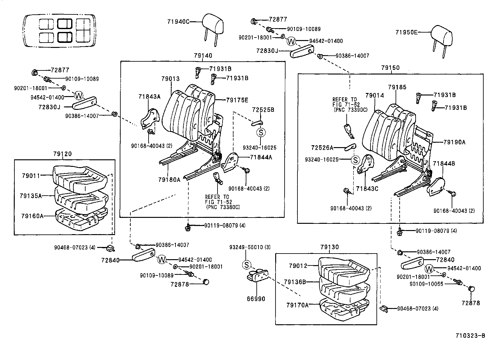 71630-28080 SPRING ASSY, FRONT SEAT BACK, RH(FOR SEPARATE TYPE) product image