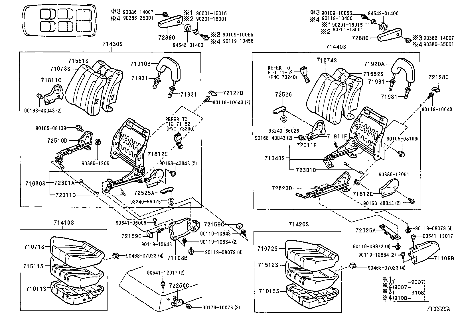 71630-28080 SPRING ASSY, FRONT SEAT BACK, RH(FOR SEPARATE TYPE) product image