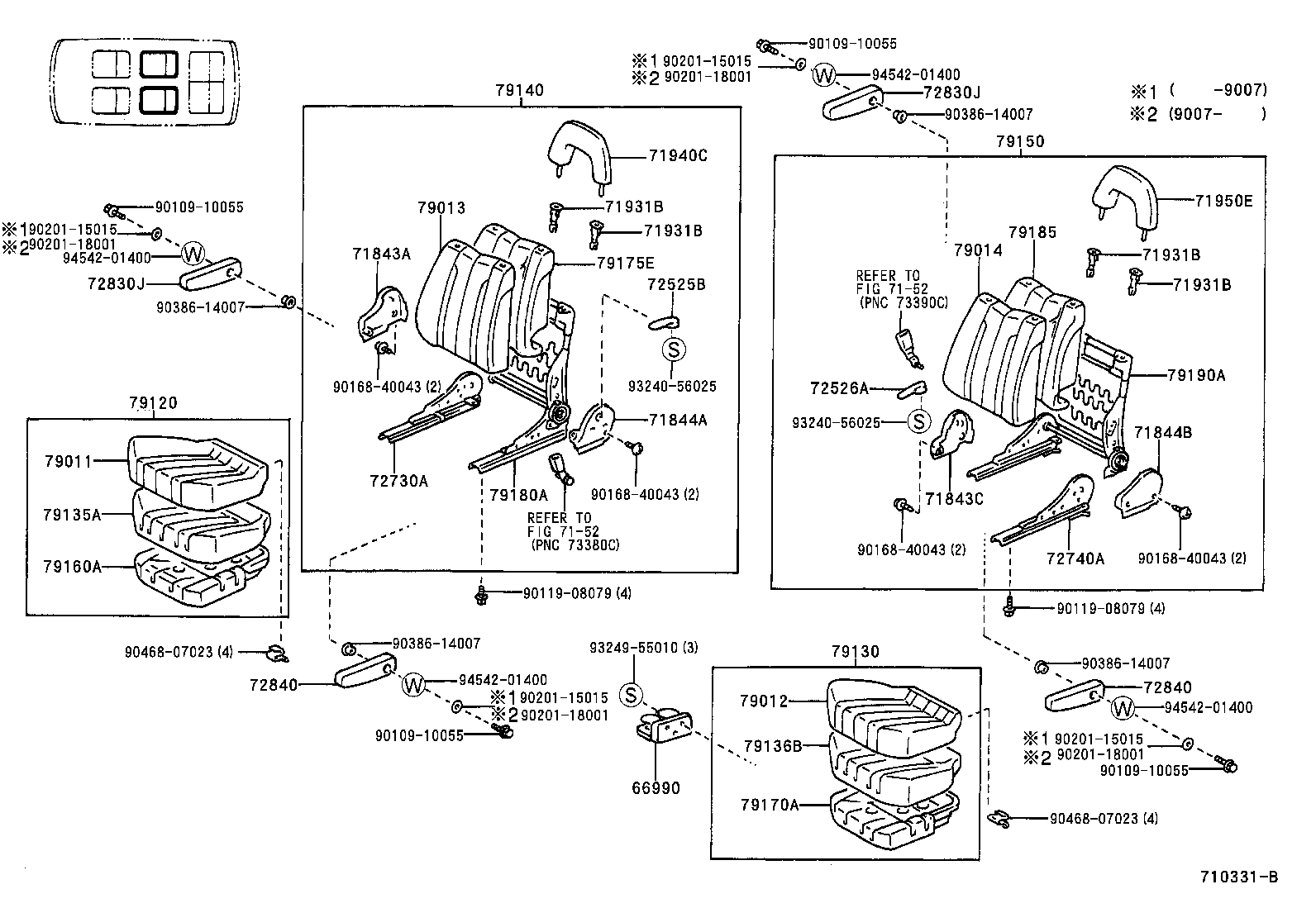 71630-28080 SPRING ASSY, FRONT SEAT BACK, RH(FOR SEPARATE TYPE) product image