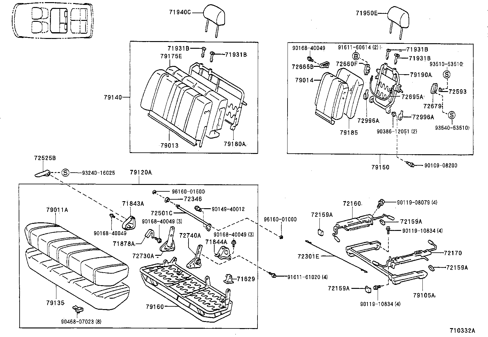 71630-28080 SPRING ASSY, FRONT SEAT BACK, RH(FOR SEPARATE TYPE) product image