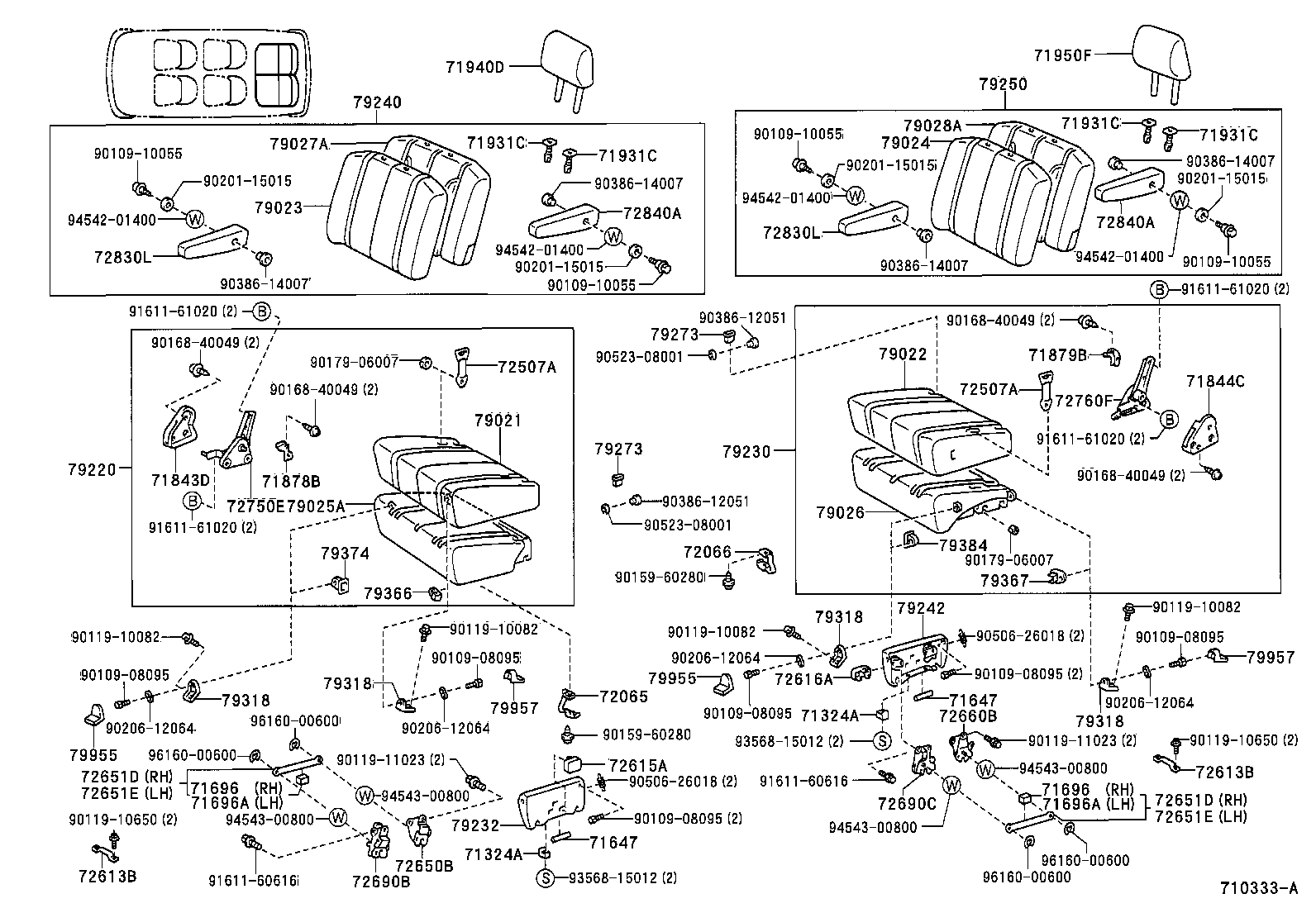 71630-28080 SPRING ASSY, FRONT SEAT BACK, RH(FOR SEPARATE TYPE) product image