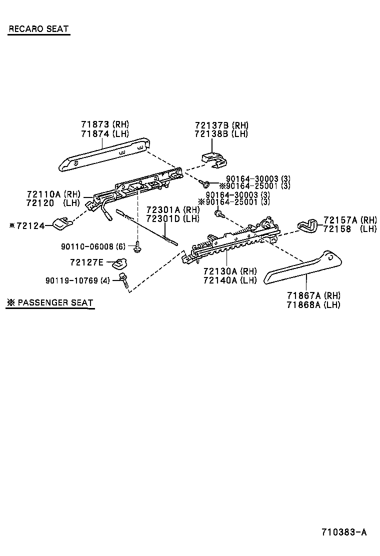 71640-12570 SPRING ASSY, FRONT SEAT BACK, LH(FOR SEPARATE TYPE) product image
