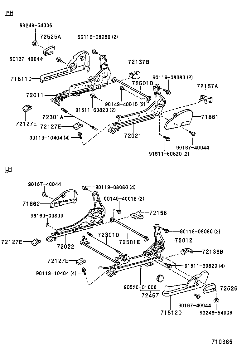 71640-12570 SPRING ASSY, FRONT SEAT BACK, LH(FOR SEPARATE TYPE) product image