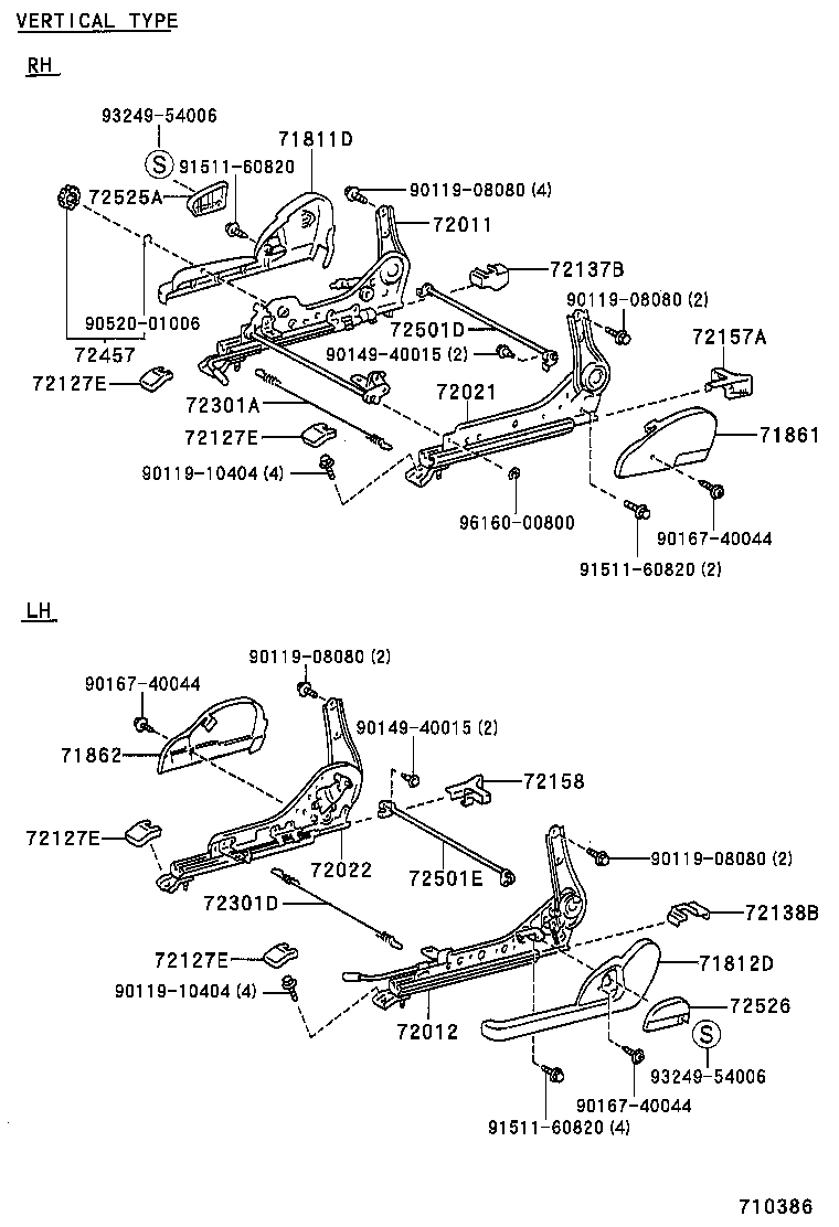 71610-12430 SPRING ASSY, FRONT SEAT CUSHION, RH(FOR SEPARATE TYPE) product image